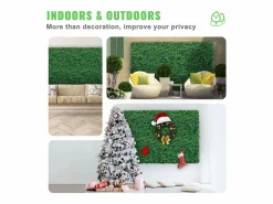 Paneles de Buxus Artificiales SucceBuy 61 x 40,6 cm 12 Piezas, Murales Artificiales de Buxus, Resistentes a UV^ Sale
