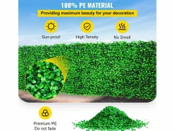 Paneles de Buxus Artificiales SucceBuy 24 Piezas | Muro de Seto UV 25.4 x 25.4 cm | Decoración de Valla^ New