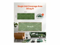 Cercados Y Ocultación|Paneles de Césped Artificial, SucceBuy Panel de Pared de Césped Artificial de 300 × 150 cm, Milán, para Privacidad y Decoración