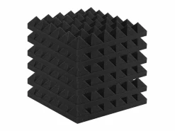 Paneles de Espuma Acústica SucceBuy Paneles de Espuma Acústica, Paquete de 36, 30.48 x 30.48 x 5.08 cm para Pared y Techo de Estudio Negro Best