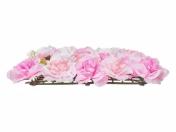Paneles de Flores Artificiales, SucceBuy Panel de Pared Floral 3D, 12 Piezas de 38 × 38 cm, Tapete Floral Artificial para Bodas, Privacidad^ Outlet