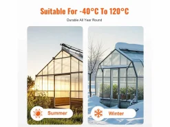 Paneles de Invernadero SucceBuy de Policarbonato Lote de 12, 61cm X 122 cm X 0.6 cm Hojas de Techo Transparente Outlet