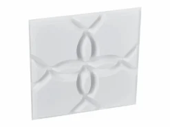 Paneles de Pared 3D SucceBuy, Pack de 33, 30 x 30 cm, PVC con Motivo Floral, , Cobertura de 3 m² Blanco New