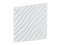 Paneles de Pared 3D SucceBuy, Pack de 12, 50 x 50 cm, PVC Ondulado, Cobertura de 3 m², Mate Blanco Best