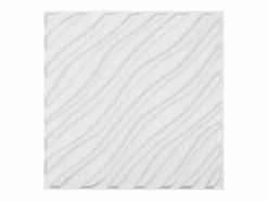 Paneles de Pared 3D SucceBuy, Pack de 12, 50 x 50 cm, PVC Ondulado, Cobertura de 3 m², Mate Blanco Best