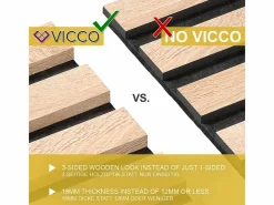 Paneles de pared roble 120x1.8x40 akustikpaneel^Vicco Sale