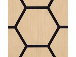 Paneles de pared 62x76 cm Hexágono natural Marru00f3n Hot