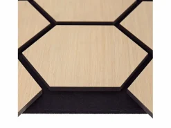 Paneles de pared 62x76 cm Hexágono natural Marru00f3n Hot