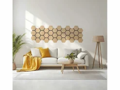 Paneles de pared 62x76x2 cm natural Marru00f3n