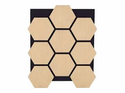 Paneles de pared 62x76x2 cm natural Marru00f3n