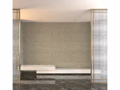 Paneles decorativos efecto roca 3D, juego de 10 unidades, 7,2 m², revestimiento de pared de PU, 120 x 60 x 3 cm, color cemento. Gris Best