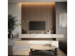 Vicco Paneles murales nogal 120x1.8x40 akustikpaneel Color natural oscuro Hot