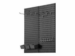 Paneles Perforados de Metal SucceBuy, 2 Paneles, 609,6 x 304,8 mm, para Herramientas de Taller Negro Best