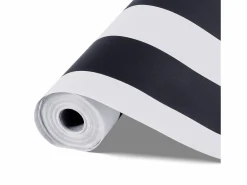 Papel Pintado|Papel Pintado|Papel Pintado Adhesivo de Pared SucceBuy, 45 cm x 15 m, Rollo Papel Pintado Autoadhesivo Vinilo, Motivo Geométrico Moderno Negro , Estanco