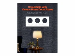 Papel Pintado|Papel Pintado|Papel Pintado Adhesivo de Pared SucceBuy, 40 cm x 10 m, Rollo Papel Pintado Autoadhesivo Vinilo, Motivo Textura Agrietada Negra, para Revestimiento de Pared