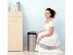 Papelera automática con sensor, 30L, acero inoxidable, color (Ø30,5x51,5 cm)^ Clearance