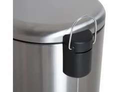 Papelera de acero inoxidable de 30 l con pedal y tapa abatible, con cubo interior, para cocina y baño (29,2 x 29,2 x 62,9 cm) Plateado Clearance