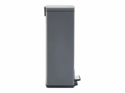 Helloshop26 Papelera de pedal antihuellas de acero inoxidable de 30 litros 02_0006068 Gris Best