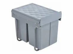 Helloshop26 Cubo De Basura Para Cocina|Papelera empotrada 2 x 20 litros 48 x 34 x 42 cm 03_0008204