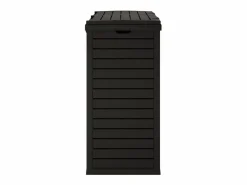 Helloshop26 Papelera exterior 78 x 41 x 86 cm polipropileno 02_0043837 Negro New