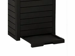 Helloshop26 Papelera exterior 41 x 41 x 86 cm polipropileno 02_0006069 Negro Clearance