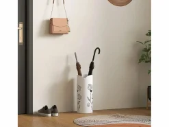 Paragüero Gisel 4 ganchos con bandeja de goteo 41x17x17 cm^Homcom Online