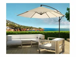 Parasol excéntrico Ø 300 cm crudo PORTICCIO^Concept-Usine New