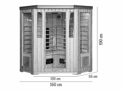 Parasol excéntrico, cuadrada de 3x3 m, giratoria 360 ° gris PALATINO^Concept-Usine Clearance