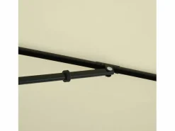 Parasol inclinable, protección UV, aluminio madera, color crema y negro (200x130x245 cm)^ Discount