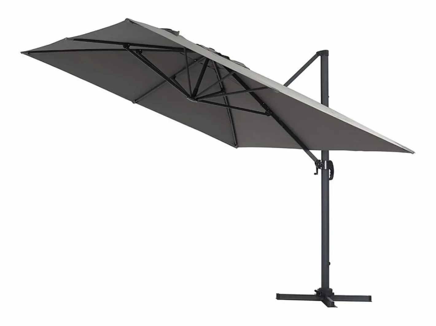 Parasol Lateral de jardín en aluminio - Sun 4- Rectangular- 3 x 4 m -^Habitat et jardin Online