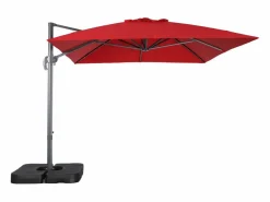 Sweeek Sombrilla|Parasol rectangular excéntrico, 3x4m + placas de lastre 50x50cm