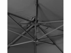 Sweeek Sombrilla|Parasol rectangular excéntrico, 3x4m + placas de lastre 50x50cm