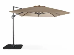 Sweeek Sombrilla|Parasol rectangular excéntrico, 3x4m + placas de lastre 50x50cm