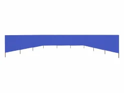 Paravientos de playa de 9 paneles tela celeste 1200x80 cm ES849755 Azul Best