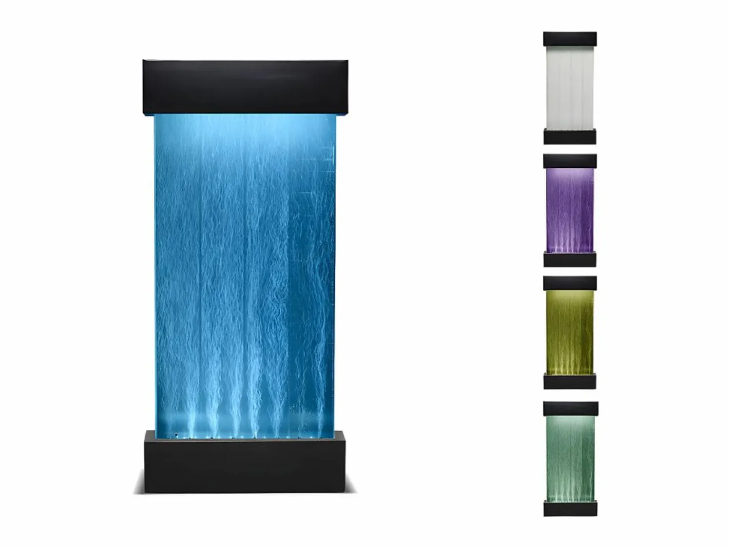 OZAIA Pared de burbujas de agua con leds multicolor CECILY Negro Outlet