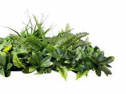 Vente-unique Pared vegetal sintética , protección anti-UV, pack de 1m², DELVIN Verde