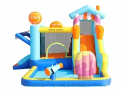 Parque acuático inflable 7 en 1 para niños - 395 x 340 x 236 cm - Oxford - Con ventilador -^Merax Online