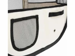 Clicnbuy Parque de perros plegable y bolsa transporte 125x125x61cm Azul New