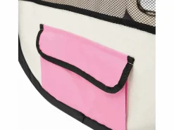 Clicnbuy Seguridad Para Mascotas|Parque de perros plegable y bolsa transporte 125x125x61cm