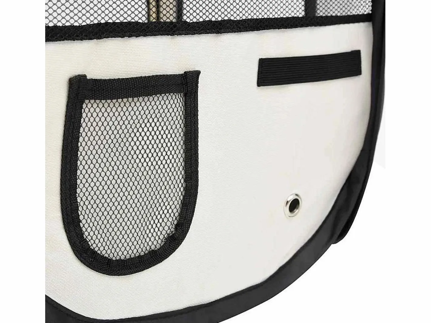 Clicnbuy Seguridad Para Mascotas|Parque de perros plegable y bolsa transporte 110x110x58cm