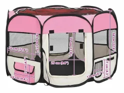 Clicnbuy Seguridad Para Mascotas|Parque de perros plegable bolsa de transporte 90x90x58 cm