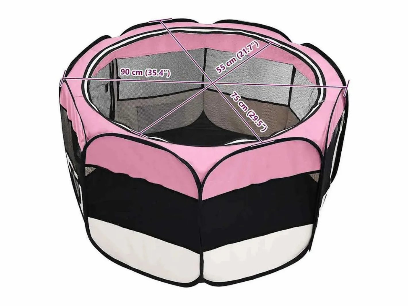 Clicnbuy Seguridad Para Mascotas|Parque de perros plegable bolsa de transporte 90x90x58 cm