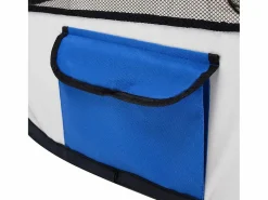 Clicnbuy Seguridad Para Mascotas|Parque de perros plegable y bolsa transporte 110x110x58cm