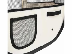 Clicnbuy Seguridad Para Mascotas|Parque de perros plegable y bolsa transporte 145x145x61cm