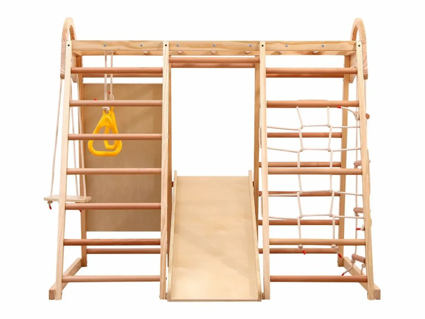 Parque infantil 7 en 1 con tobogán, columpio y red de escalada, 140 x 120 x 120 cm Sale