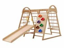 Parque infantil 7 en 1 con tobogán, columpio y red de escalada, 140 x 120 x 120 cm Sale