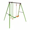Habitat et jardin Columpio|Parque infantil de acero Lola - 2 soportes - 1.95m