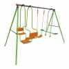 Habitat et jardin Parque infantil de acero Eva - 3 soportes - 1.95m