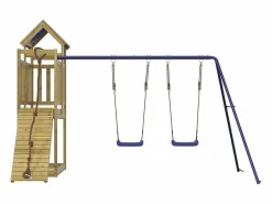 Columpio|Parque infantil de exterior madera de pino impregnada ES162695