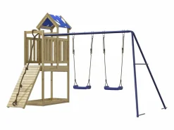 Columpio|Parque infantil de exterior madera de pino impregnada ES162695